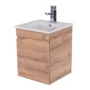 170821-1200-1200 Mueble Madecor Trend Roble Claro Con Placa Lavamanos Poceta Centro 40.5 x 40.5 cm