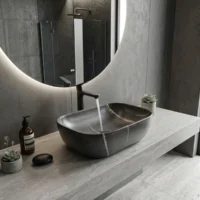 Lavamanos Roma Marengo Tipo Vessel En Porcelana 45.5x32.5x13.5 cm