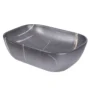 170840-1200-1200 Lavamanos Roma Marengo Tipo Vessel En Porcelana 45.5x32.5x13.5 cm