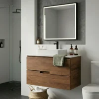 Mueble Madecor Amaro Roble Claro Con Placa Sinterizada 60 x 50 cm