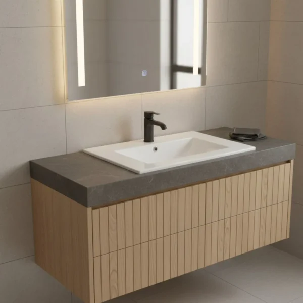 170853-1200-1200 Lavamanos En Porcelana De Sobreponer Tivoli Blanco 61X46.5X17.5 cm