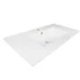 170881-1200-1200 Lavamanos En Porcelana De Sobreponer Tivoli Blanco 101X46.5X17.5 cm