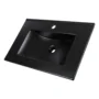 170893-1200-1200 Lavamanos En Porcelana De Sobreponer Tivoli Black Mate 71x46.5x19 cm
