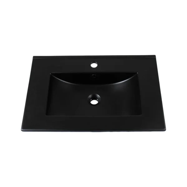 170895-1200-1200 Lavamanos En Porcelana De Sobreponer Tivoli Black Mate 71x46.5x19 cm