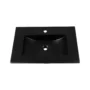 170895-1200-1200 Lavamanos En Porcelana De Sobreponer Tivoli Black Mate 71x46.5x19 cm