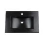 170896-1200-1200 Lavamanos En Porcelana De Sobreponer Tivoli Black Mate 71x46.5x19 cm