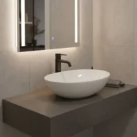 Lavamanos Vessel Round Blanco 40x40x15 cm