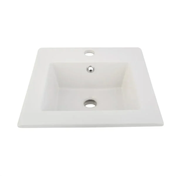 Lavamanos En Porcelana De Sobreponer Tivoli Blanco 41X41X18 cm