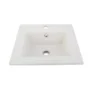 Lavamanos En Porcelana De Sobreponer Tivoli Blanco 41X41X18 cm