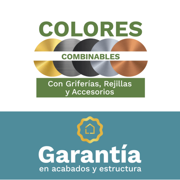 Regadera Cuadrada Plana Sin Brazo Liri Negra