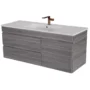 Mueble Madecor Maui Gris Con Placa Lavamanos Poceta Centro 120 x 46 cm