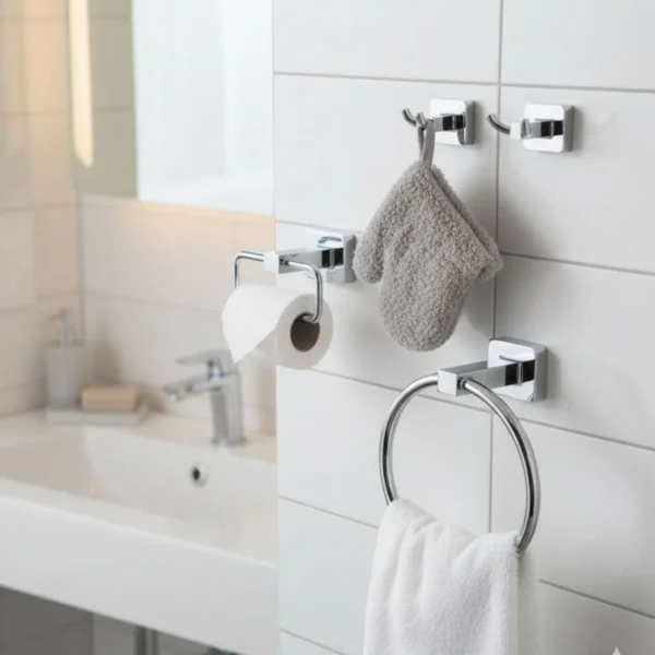 172113-1200-1200 Kit De Accesorios Para Baño Murano X3 Piezas Cromo