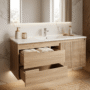 172124-1200-1200 Mueble Madecor Bibury Fresno Con Placa Lavamanos Poceta Centro 120 x 46 cm
