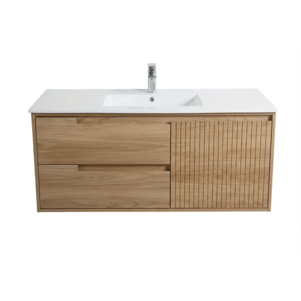 172125-1200-1200 Mueble Madecor Bibury Fresno Con Placa Lavamanos Poceta Centro 120 x 46 cm