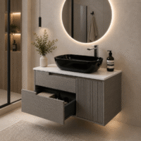 Mueble Madecor Bibury Gris Con Placa Sinterizada De 80 x 45.5 cm
