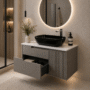 Mueble Madecor Bibury Gris Con Placa Sinterizada De 80 x 45.5 cm