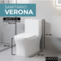 Sanitario Verona Bl Descarga 1000 Gramos C/anillo Cera