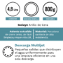 172205-1200-1200 Sanitario One-piece Diverso Blanco Descarga 800 Gramos Con Anillo De Cera Conexión 1/2 Acople De 60 Cm