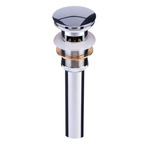 172249-1200-1200 Desagüe De Push Metalico Con Rebose De 48cm Cromo