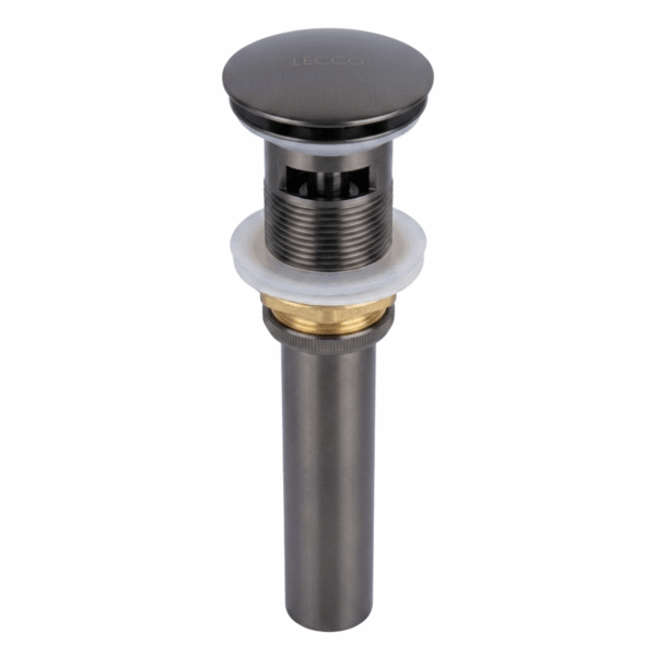 Desagüe De Push Metalico Con Rebose De 40cm Grafito