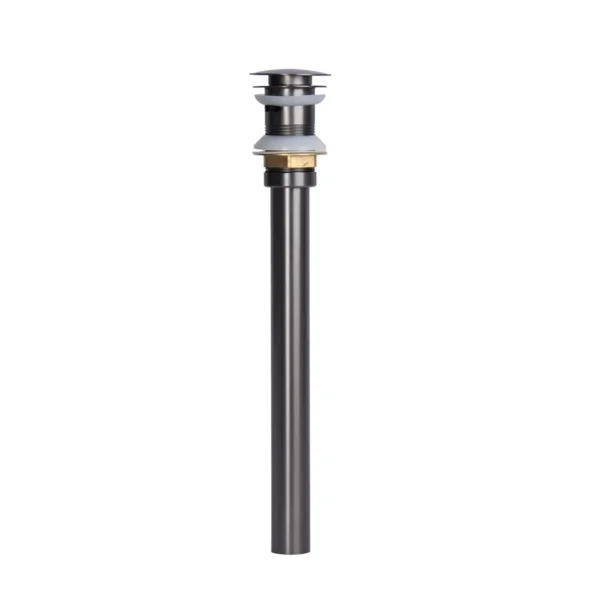 Desagüe De Push Metalico Con Rebose De 40cm Grafito
