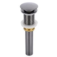172253-1200-1200 Desagüe De Push Metalico Sin Rebose De 40cm Grafito