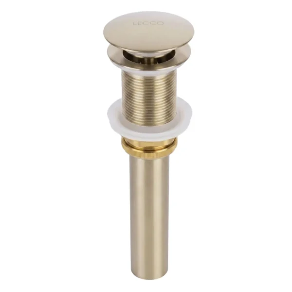 172254-1200-1200 Desagüe De Push Metalico Sin Rebose De 40cm Oro Mate