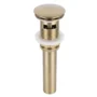 Desagüe De Push Metalico Con Rebose De 40cm Oro Mate