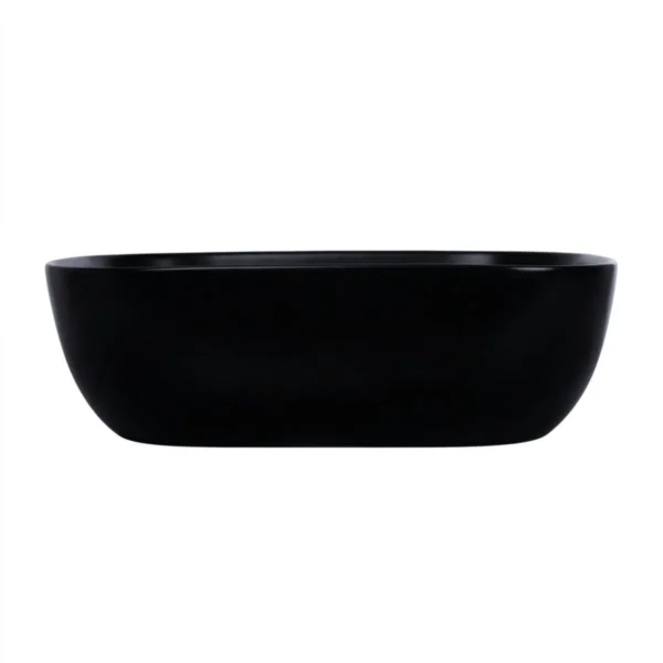 172276-1200-1200 Lavamanos Vessel Ikaria Negro Mate 45.5X32.5X13.5 cm