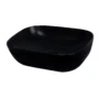 172277-1200-1200 Lavamanos Vessel Ikaria Negro Mate 45.5X32.5X13.5 cm