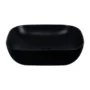 172279-1200-1200 Lavamanos Vessel Ikaria Negro Mate 45.5X32.5X13.5 cm