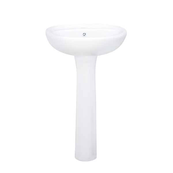 Lavamanos Con Pedestal Perugia 50.5 x 40.5 x 82cm Blanco Lecco