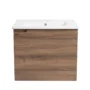 Mueble Madecor Nola Roble Claro Con Placa Lavamanos Poceta Centro 50 X 40 Cm Lecco