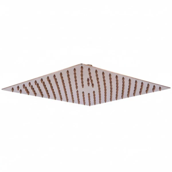 REGADERA LIRI ROSA PLANA Kit De Regadera Cuadrada 30cm+brazo a Techo 12cm Rosa Brillante